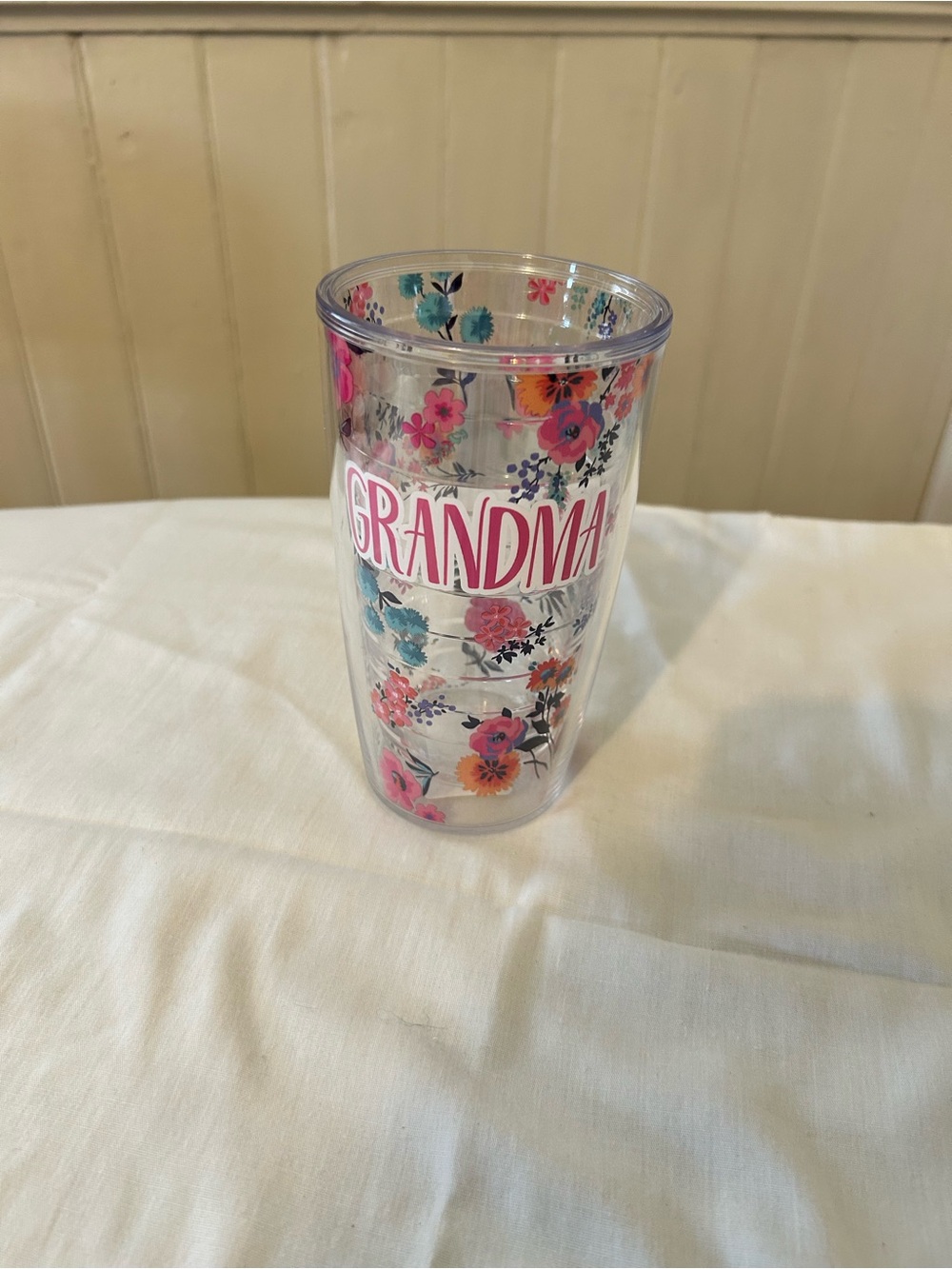 NWT Tervis Tumbler 16 Oz Grandma Dainty Floral (No Lid)